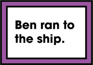 Ben ran to the ship