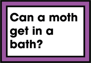 Can a moth get in a bath