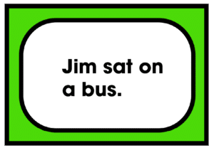 JIm sat on a bus