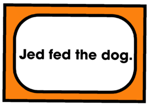 Jed fed the dog
