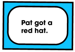 Pat got a red hat