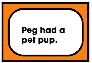 Peg had a pet pup
