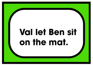 Val let Ben sit