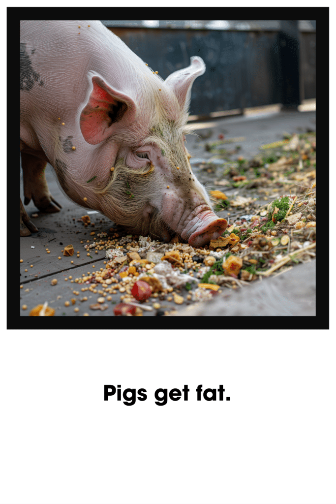 Pigs get fat